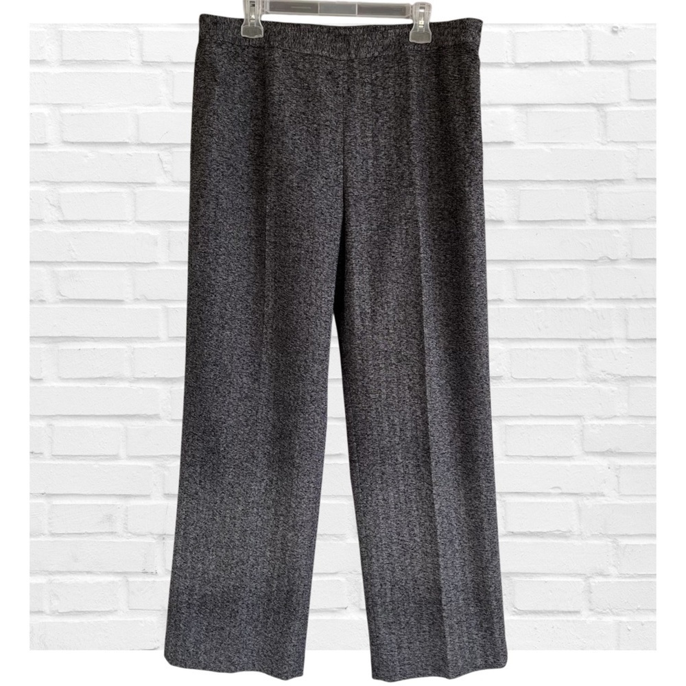 Le Suit Size 14 Gray Tweed Dress Pants Trousers Career Business Professional